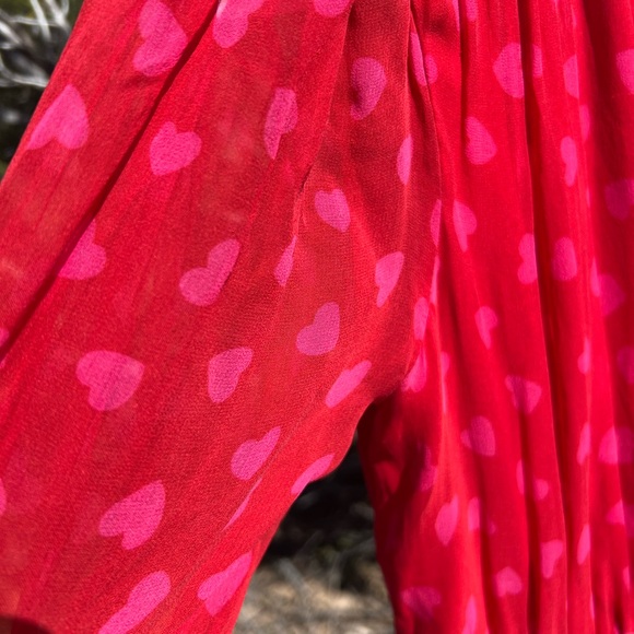 Heartbeat Midi Dress by Kate Spade 100% silk size 8 - Picture 4 of 5